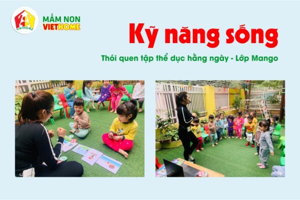 Tiết học kỹ năng sống của lớp Mango: Thói quen tập thể dục hằng ngày