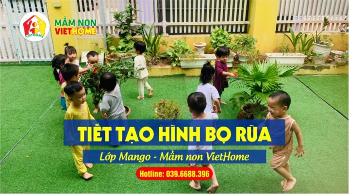 Tiết tạo hình Bọ rùa của Lớp Mango - Mầm non VietHome