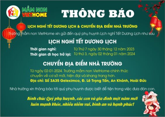 Lịch nghỉ tết dương lịch 2024, chuyển địa điểm