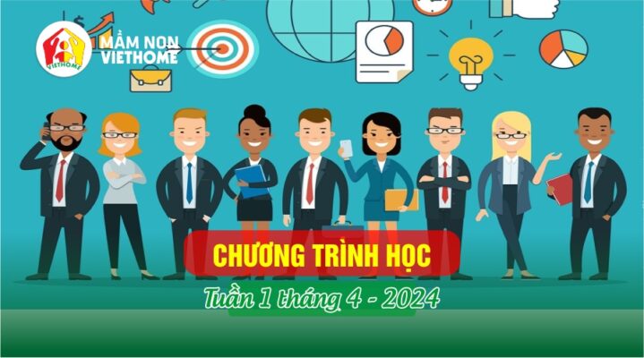 Chương trình học Tuần 1 tháng 4-2024 tại Mầm non VietHome