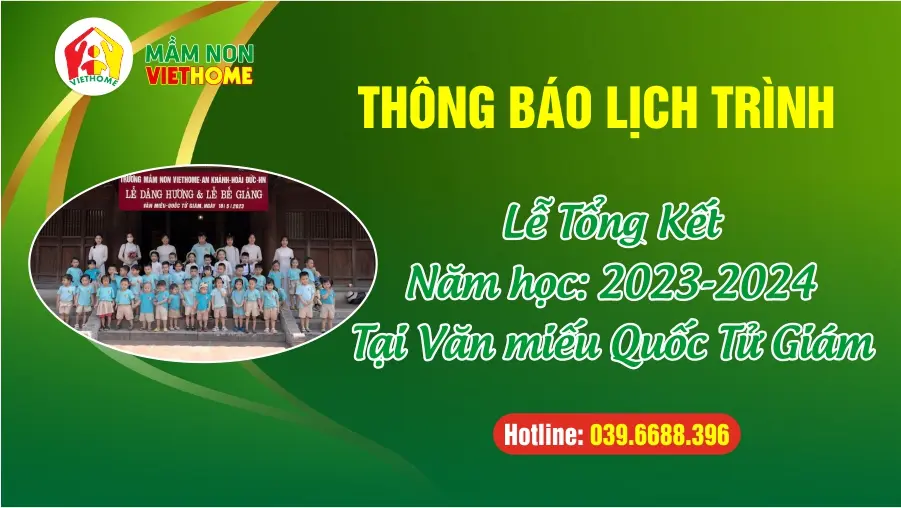 Lịch trình buổi lễ bế giảng năm học 2023-2024