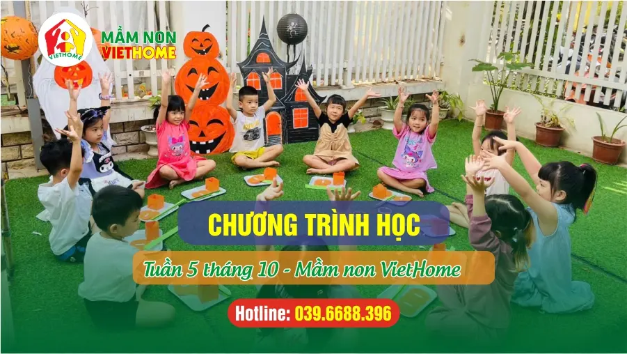 Chương trình học Tuần 5 tháng 10-2024 tại Mầm non VietHome